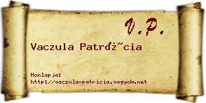 Vaczula Patrícia névjegykártya